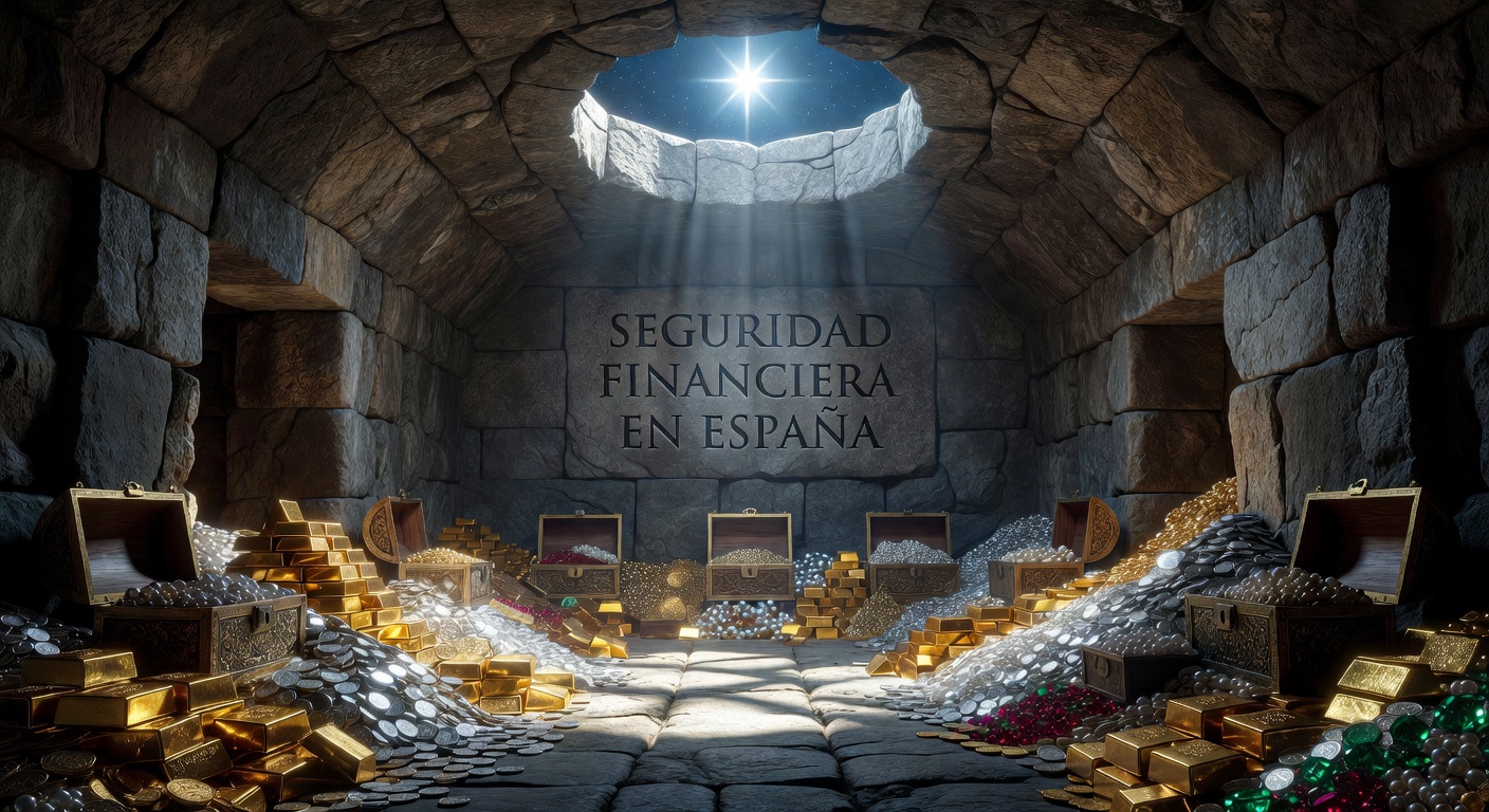 Cámara acorazada con tesoros de conocimiento financiero en España